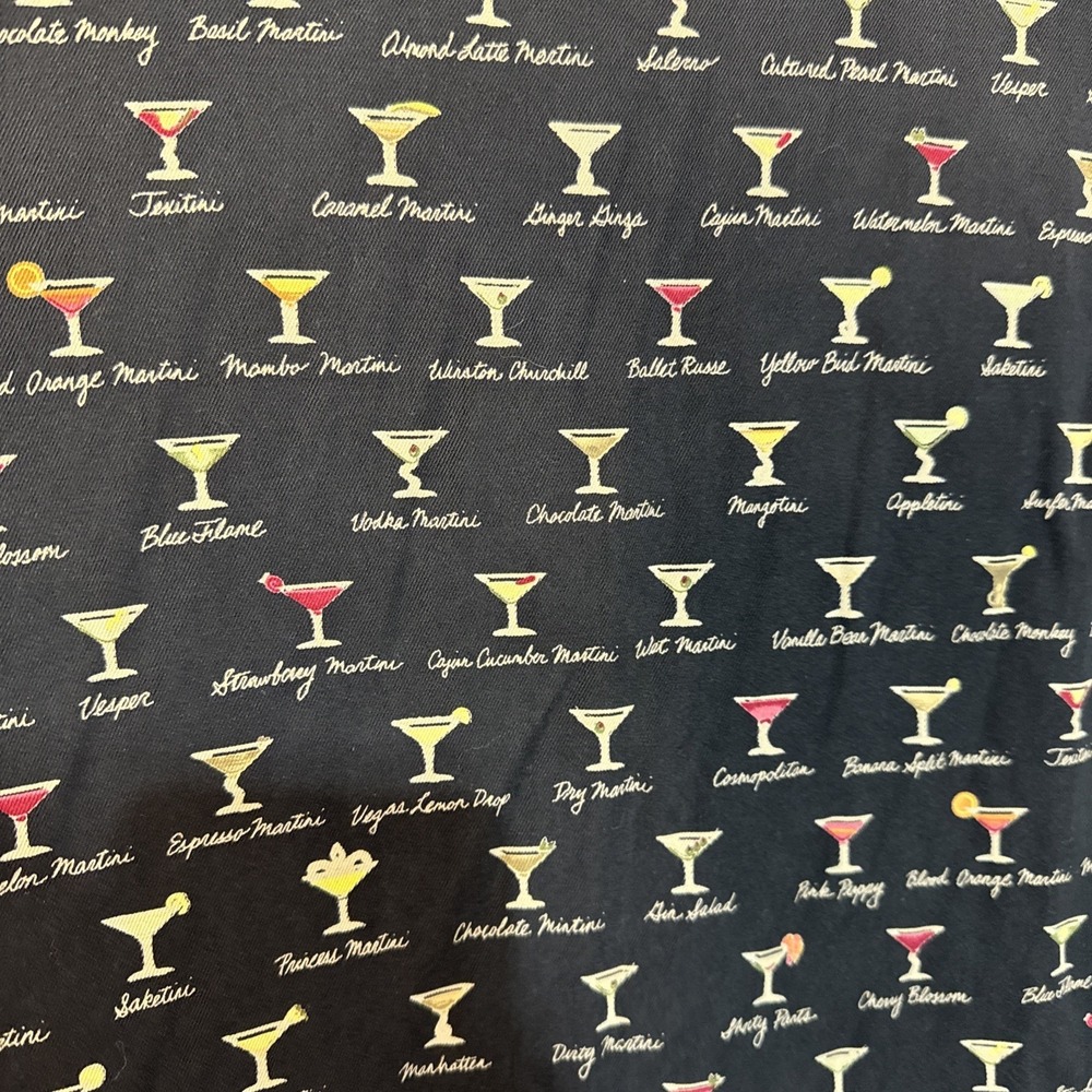 Tori Richard 100% Silk Shirt XL Martini Cocktail Print Hawaiian Aloha Mens #085 - Picture 8 of 14